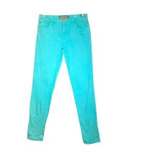 DEAR JOHN Jeans Women's Size 28 Turquoise Joyrich Comfort Skinny Stretch